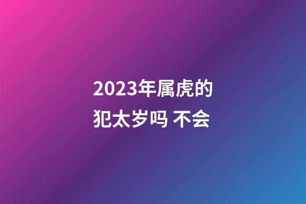 2023年属虎的犯太岁吗 不会